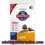 Hill's Science Plan Mature Adult Light Alimento Especial Para Perros + 7 Años Para Mantener El Peso Ideal Con Pollo Bolsa 12 Kg