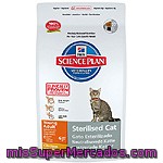 Hill's Science Plan Sterilised Cat Alimento Especial Para Gatos Esterilizados Con Pollo Bolsa 8 Kg