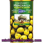 Hipercor Aceitunas Manzanilla Rellenas De Anchoa Lata 150 G Neto Escurrido