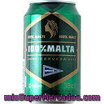 Hipercor Cerveza Rubia 100% Malta Lata 33 Cl