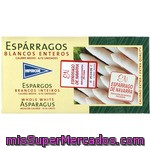 Hipercor Espárragos Blancos Enteros D.o. Navarra 6-12 Piezas Lata 125 G Neto Escurrido