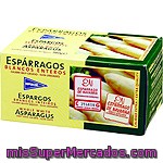 Hipercor Espárragos Blancos Enteros Muy Gruesos D.o. Navarra 13-16 Piezas Lata 500 G Neto Escurrido