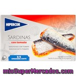 Hipercor Sardinas Con Tomate 3-5 Piezas Lata 87 G Neto Escurrido