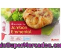 Hojaldres Rellenos De Jamón Cocido Y Queso Emmental Auchan 400 Gramos