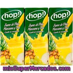 Hop! Zumo De Piña Manzana Y Uva A Partir De Concentrado Pack 6 Envases 200 Ml