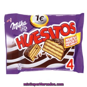 Huesitos Barrita Chocolate P4 64 Gr