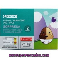 Huevos De Chocolate Eroski, Pack 2x20 G