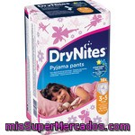 Huggies Dry Nites Braguitas De Noche Absorbentes Para Niñas 3-5 Años 16-23 Kg Bolsa 16 Unidades