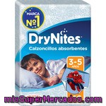 Huggies Dry Nites Calzoncillos De Noche Absorbentes Para Niños 3-5 Años 16-23 Kg Bolsa 16 Unidades