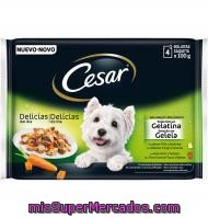 Humedo P4 Cesar Pouch Gelatin 400 Grs