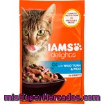 Iams Alimento Completo Para Gatos Con Atún Y Guisantes En Salsa Bolsa 85 G