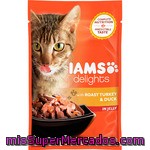 Iams Alimento Completo Para Gatos Con Pato Y Pavo En Gelatina Bolsa 85 G