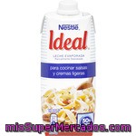Ideal Leche Evaporada Parcialmente Desnatada Para Salsas Y Cremas Brik 525 G