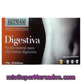 Infusion  Digestiva Sabor Pera, Hacendado, Caja 20 Bolsitas - 44 G