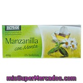 Infusion Manzanilla Con Menta, Hacendado, Caja 20 Bolsitas - 40 G