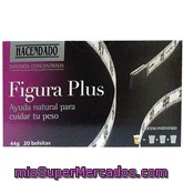 Infusion Mezcla Concentrada  Figura Plus, Hacendado, Caja 20 Bolsitas - 44 G