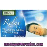 Infusion Mezcla Tila/azahar/melisa/hierbaluisa (relax), Hacendado, Caja 20 Bolsitas - 30 G