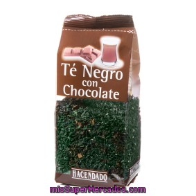 Infusion Te Negro Con Chocolate, Hacendado, Paquete 100 G