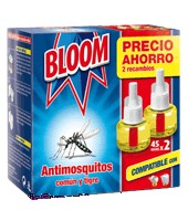 Insecticida Continuo Antimosquitos Común Y Tigre Bloom 2 Recambios.