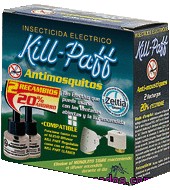 Insecticida Eléctrico Líquido Antimosquitos Kill-paff 2 Recambios.