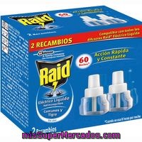 Insecticida Eléctrico Raid, Recambio, Pack 2x30 Noches