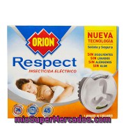 Insecticida Eléctrico Respect Sólido Para Mosquito Común Y Tigre Orion Aparato + Recambio