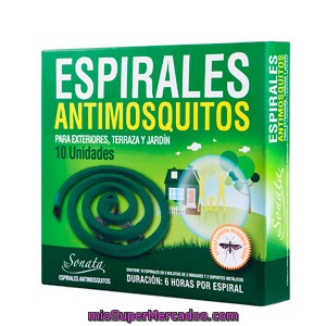 Insecticida Espiral Antimosquito, Sonata, Paquete 10 U