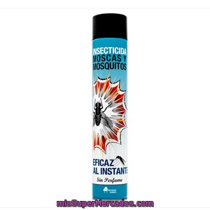 Insecticida Spray Sin Perfume (insectos Voladores) (color Azul), Bosque Verde, Bote 750 Cc