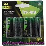 Inves Pila Alcalina Aa(lr6) 1,5 Voltios 0% Mercurio Y Cadmio Blister 12 Unidades