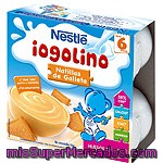 Iogolino Natillas Con Galleta Nestlé, Pack 4x100 G