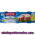 Isabel Naturfresh Atún Lomos Tiernos Seleccionados Al Natural Pack 3 Latas 73 G Neto Escurrido