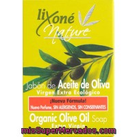 Jabón De Manos De Oliva Ecológico Lixone Nature, Pastilla 125 G