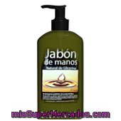 Jabon Manos Liquido Natural Glicerina Aceite Oliva Dosificador, Deliplus, Botella 500 Cc
