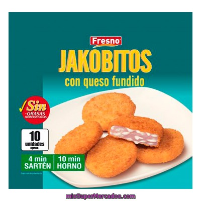 Jakobitos Con Queso Fundido Congelados, Fresno, Paquete 325 G