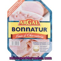 Jamón Cocido Argal Bonnatur Finas, Bandeja 125 G