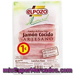 Jamón Cocido Finas Lonchas Elpozo All Natural, Sobre 90 G