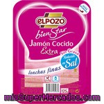 Jamón Cocido Lonchas Finas El Pozo 125 G.