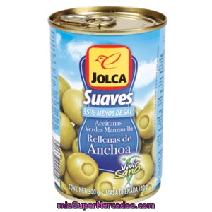 Jolca Aceituna Rellena De Anchoa Suave Lata 130gr