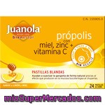 Juanola Pastillas Blandas Con Sabor A Limón Con Propolis, Miel, Zinc Y Vitamina C Caja 24 Unidades