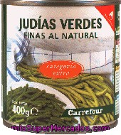 Judías Verdes Finas Al Natural Extra Carrefour 220 G.