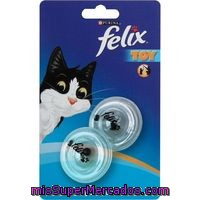 Juguete Pelota Giratoria Transparente Félix, Pack 1 Unid.