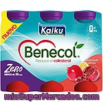 Kaiku Benecol Zero Yogur Líquido Sabor Granada Y Limón Pack 6 Unidades 65 Ml