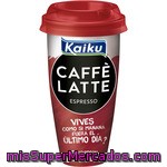 Kaiku Caffe Latte Expresso Café Arábica Espresso Con Leche Fresca Vaso 230 Ml