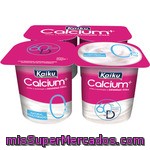Kaiku Calcium + Yogur Natural 0% M.g. Pack 4 Unidades 125 G