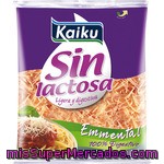 Kaiku Sin Lactosa Queso Emmental Rallado Sin Lactosa Bolsa 100 G