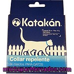 Katakán Collar Repelente De Insectos Para Gatos Color Blanco Longitud 30 Cm Envase 1 Unidad