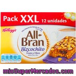 Kellogg's All-bran Bizcochitos De Fruta Y Fibra Natural De Salvado De Trigo 12 Unidades Paquete 480 G