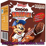 Kellogg's Choco Krispies Barritas De Cereales Con Calcio, Vitaminas Y Hierro 6 Unidades Estuche 120 G