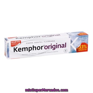 Kemphor Pasta Dentifrica Fluorada Tubo 75ml+33% Gratis