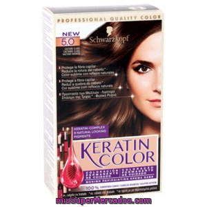 Keratin Color Tinte Castaño Claro Nº 5.0 Caja 1 Ud